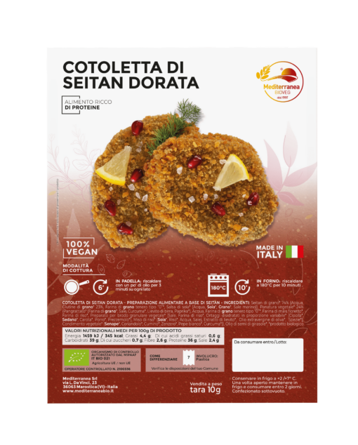 Cotoletta di seitan dorata